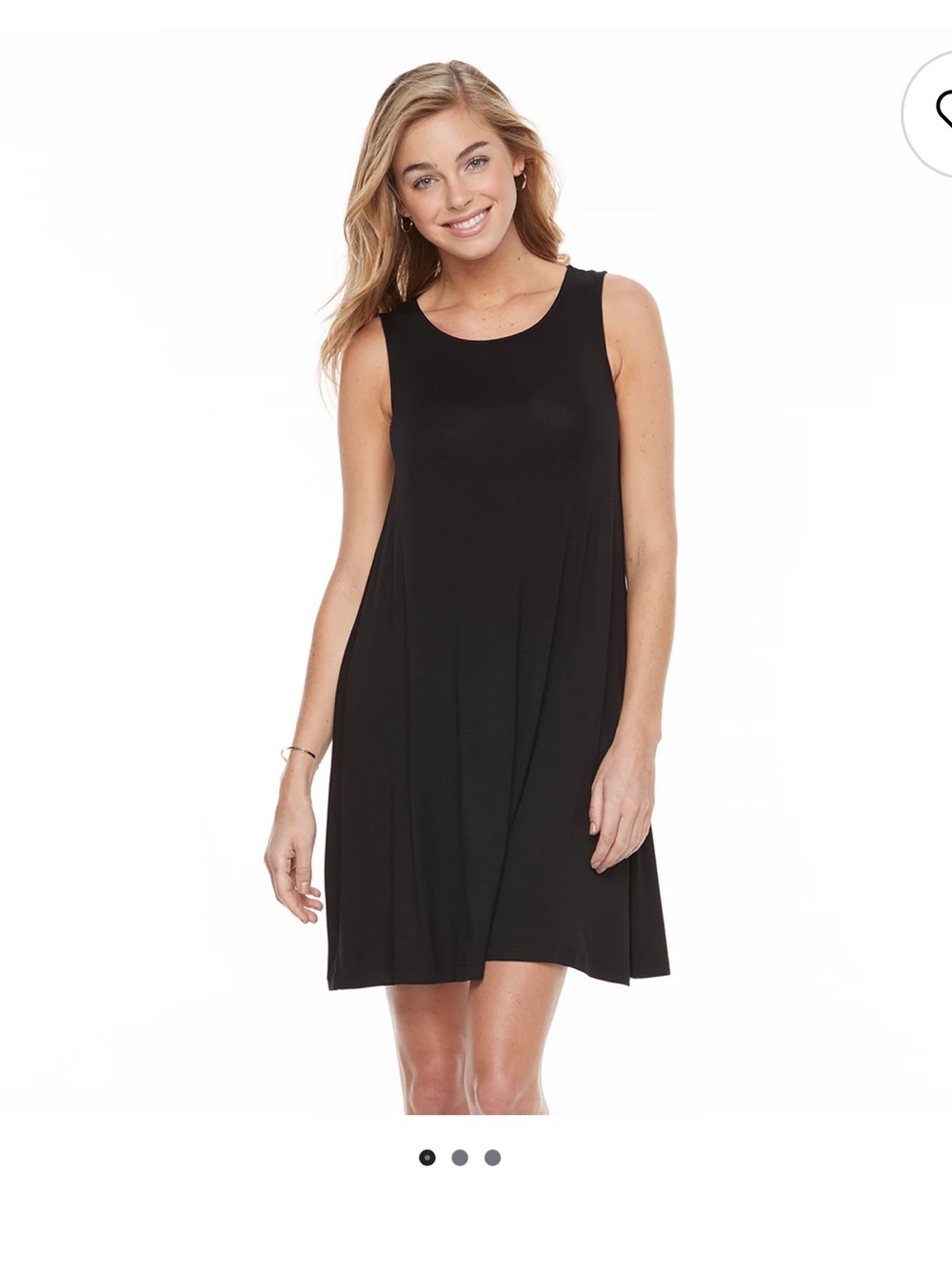 Apt 9 Sleeveless A-Line Little Black Dress Size Small